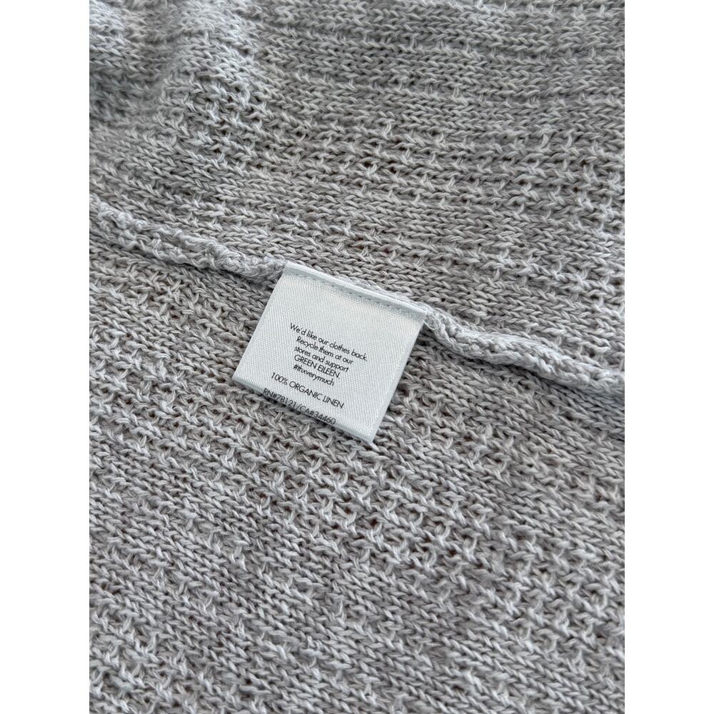 Eileen Fisher 100% Organic Linen Women’s Open Front Cardigan Size Small - Picture 5 of 6
